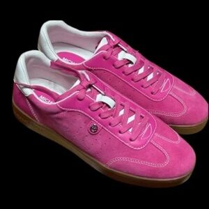 MICHAEL Michael Kors Pink and White Sneakers Retro-Inspired